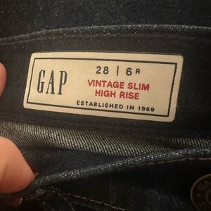 GAP Vintage Slim High Rise 28/6